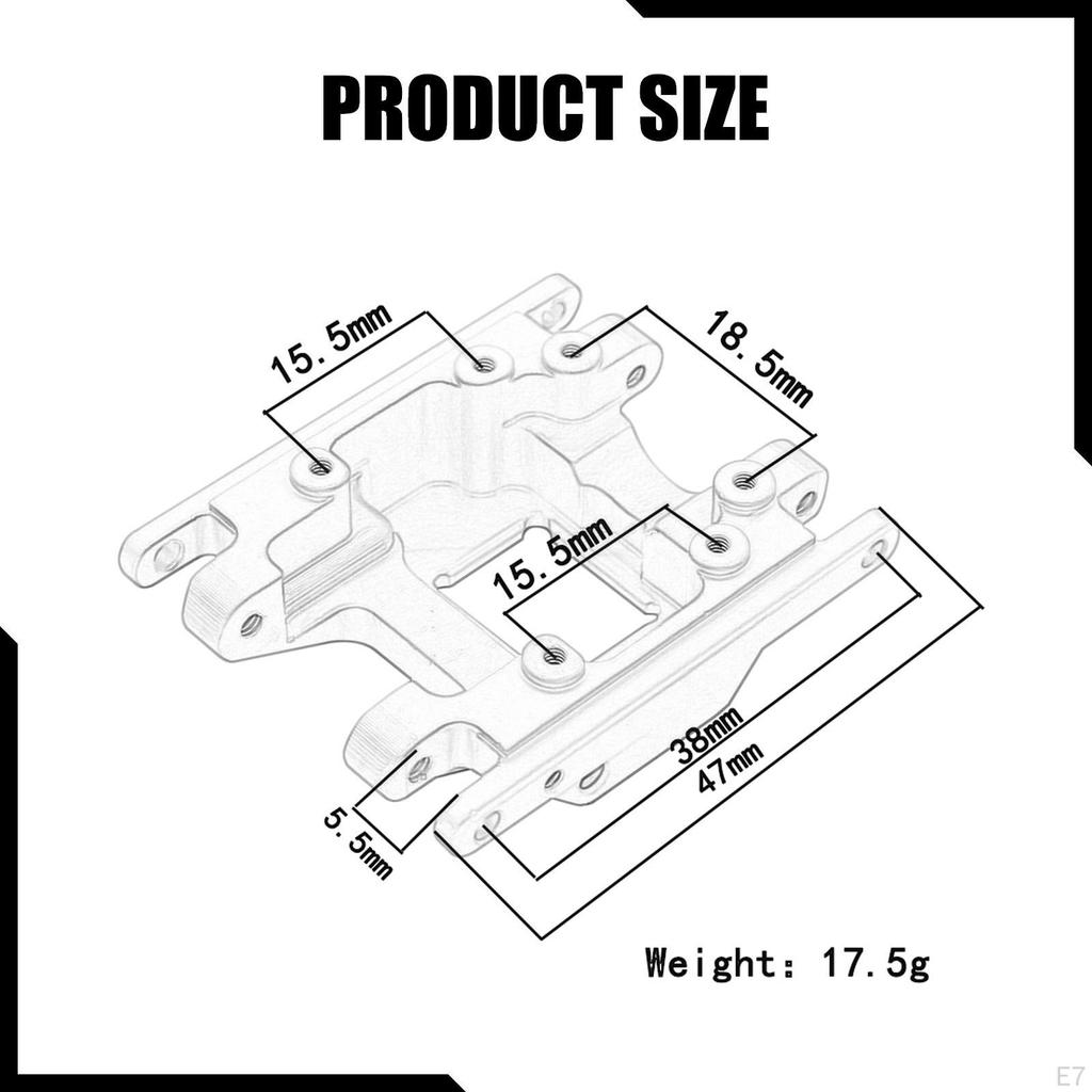 Skid Plate Aluminum Alloy Accessory Spare Parts Lightweight Replace Upgrades Part for 1/18 RC