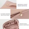 Portable Travel Cosmetic Bag PU Leather Makeup Bag Large Capacity Cosmetic Bag Organizer Toiletry Bags with Handle and