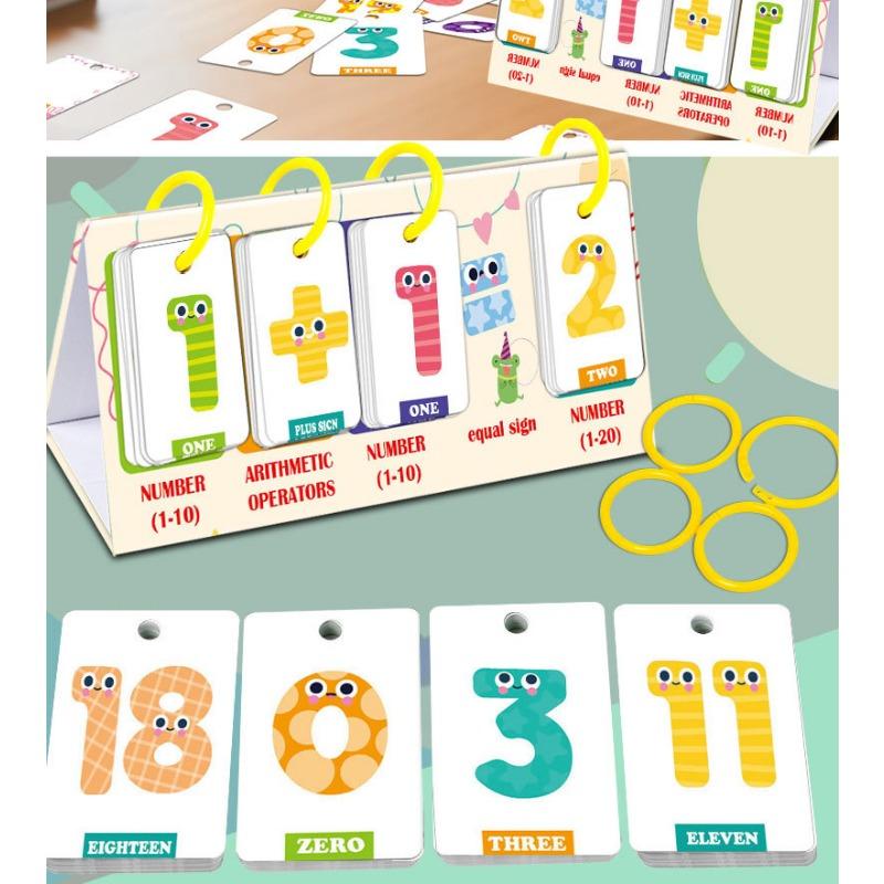 Children Desktop Number Addition And Subtraction Math Early Education Cognitive Cards