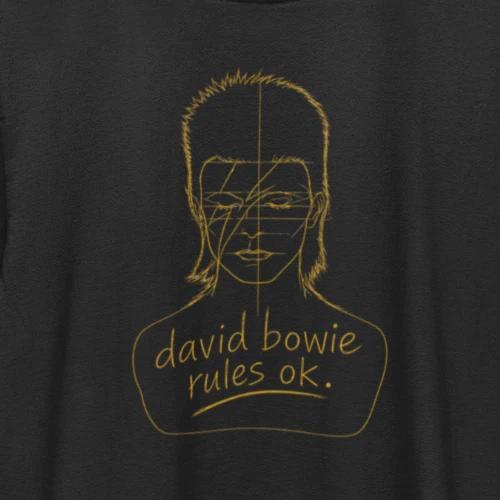David Bowie Rules OK Retro T-Shirt / Vintage Ziggy Style 1970s Glam Rock Tee 3XL