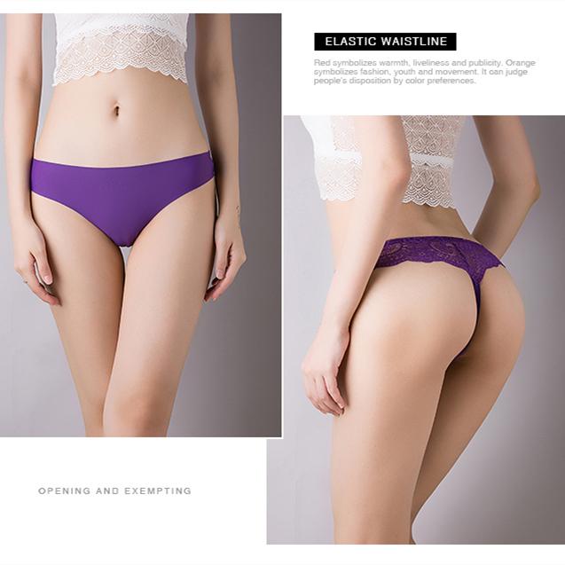 Women Floral Hollow Out Lace Panty Women's Sexy Lace Panties Low-Waist Briefs Sexy Perspective Intimate Female Underpants