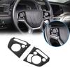 Glossy Piano Black Steering Wheel Button Cover Trim For Honda Pilot -22