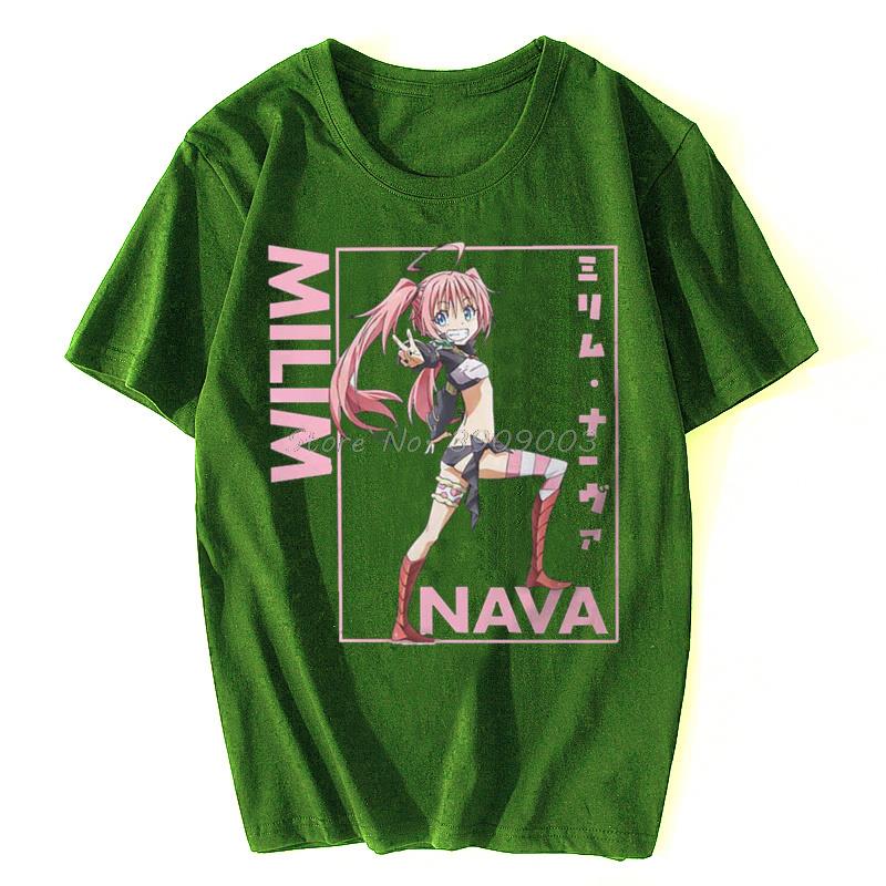 That Time I Got Reincarnated As A Slime Anime Milim Nava Tshirt Harajuku Streetwear Men Oversized Cotton O-Neck T Shirt Tees Top