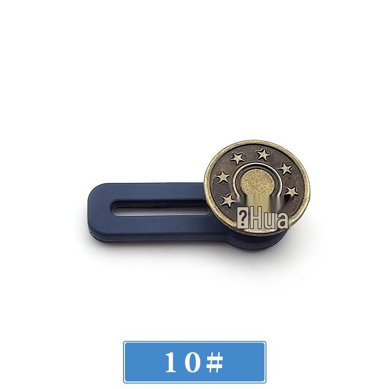 Adjustable No-Sew Waist Extension Button for Jeans