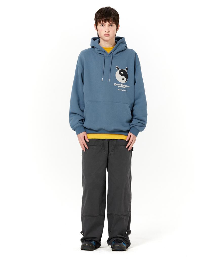 THEVINYLHOUSE Dyed Double Knee Pants Charcoal (Vh2Dsupa10A)