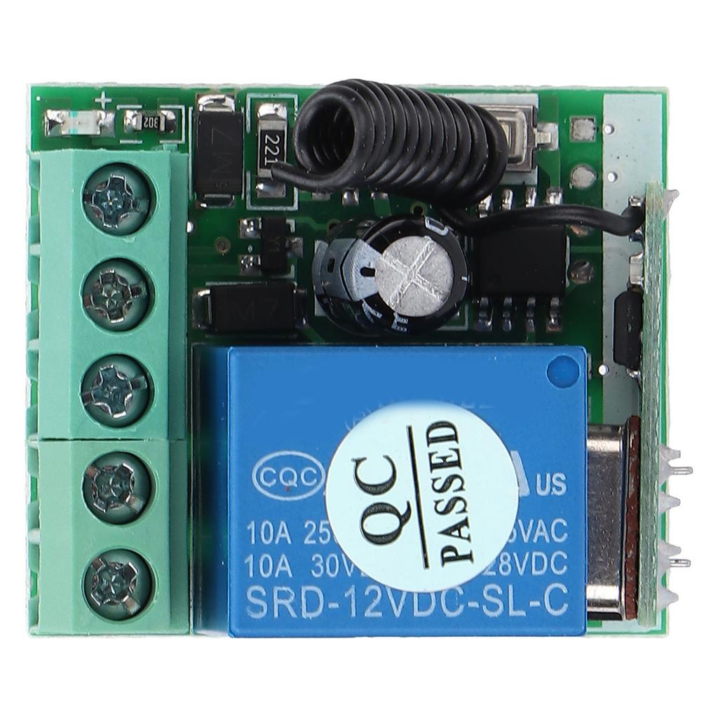 AKRKO1SY DC 12V Remote Control Switch One Channel Remote Control Relay for Electric Door Window Signal Control