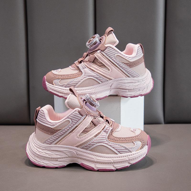 2025 Girls Sports Shoes Soft-soled Children's Dad Shoes Autumn New Korean Version Casual Shoes Versatile Non-slip Running Shoes