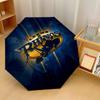 Leeds Rhinos Print Auto 8?Ribs Folding Umbrella Wind Resistant Lightweight Automatic Umbrella For Daily Travel