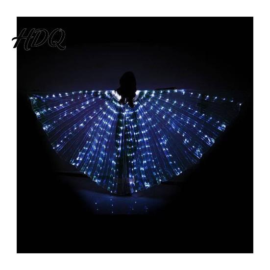 Halloween Cosplay Leuchtende Flügel Kinder Leuchtendes Kostüm Performance für Erwachsene LED Bauch Requisiten Flexibles Polyester