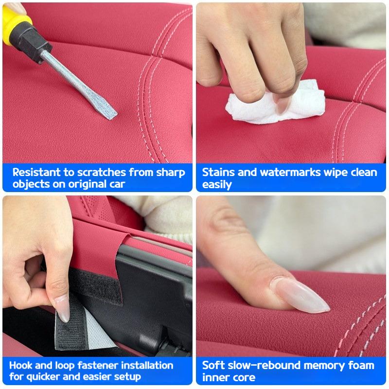 For BMW 5 series i5 G60 2025-2025 Car Veganza leatherArmrest box pad cover plate protective sleeve modified interior accessories