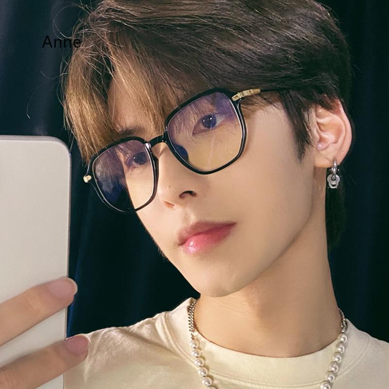 Oversized Frame Square Glasses Women Men Trendy Luxury  Designer Computer For Office Work Optical Eyeglasses Unisex Lentes