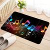 1PC Musical Note Pattern Door Mats Kitchen Rugs Non-Slip Pop Design Bathroom Rugs Bath Mat Carpet for Home Sink Laundry Decor
