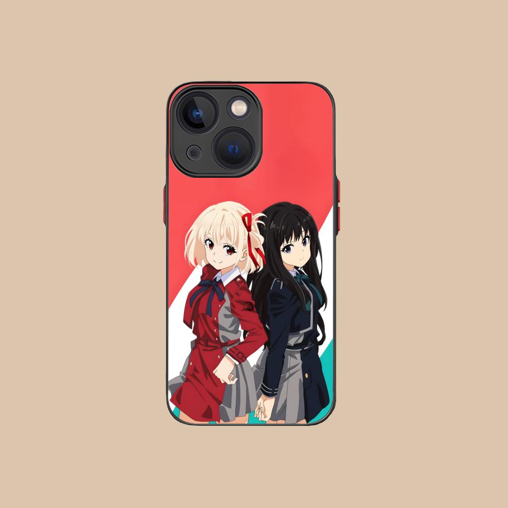 Lycoris Recoil Anime Mobile Phone Case for iPhone 16 15 14 13 12 11 X XR XS 8 7 Pro Max Plus Mini Colour Silicone Protective