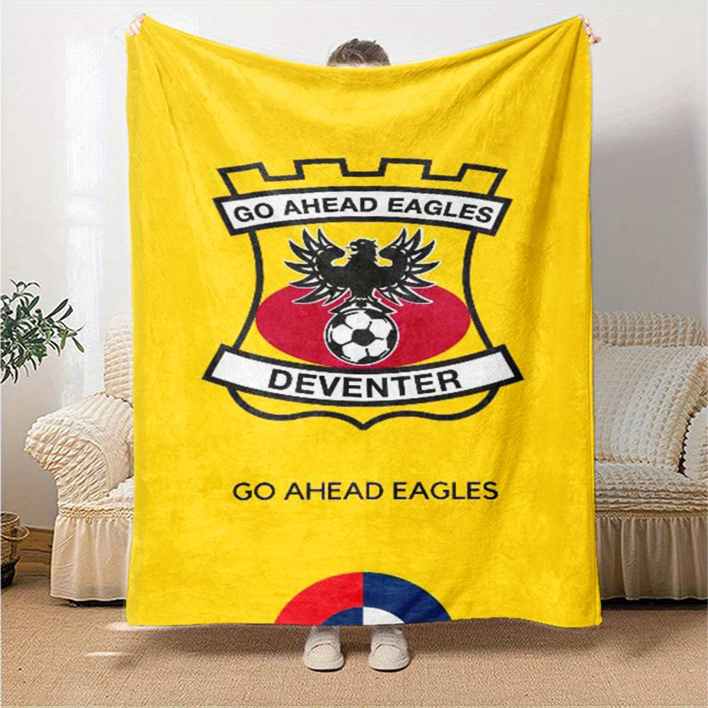 Go Ahead Eagles Print Flanelldecke Hohe Qualität Warm Bequem Decke für Alle Jahreszeiten Perfekt für Geschenke Heimdekoration