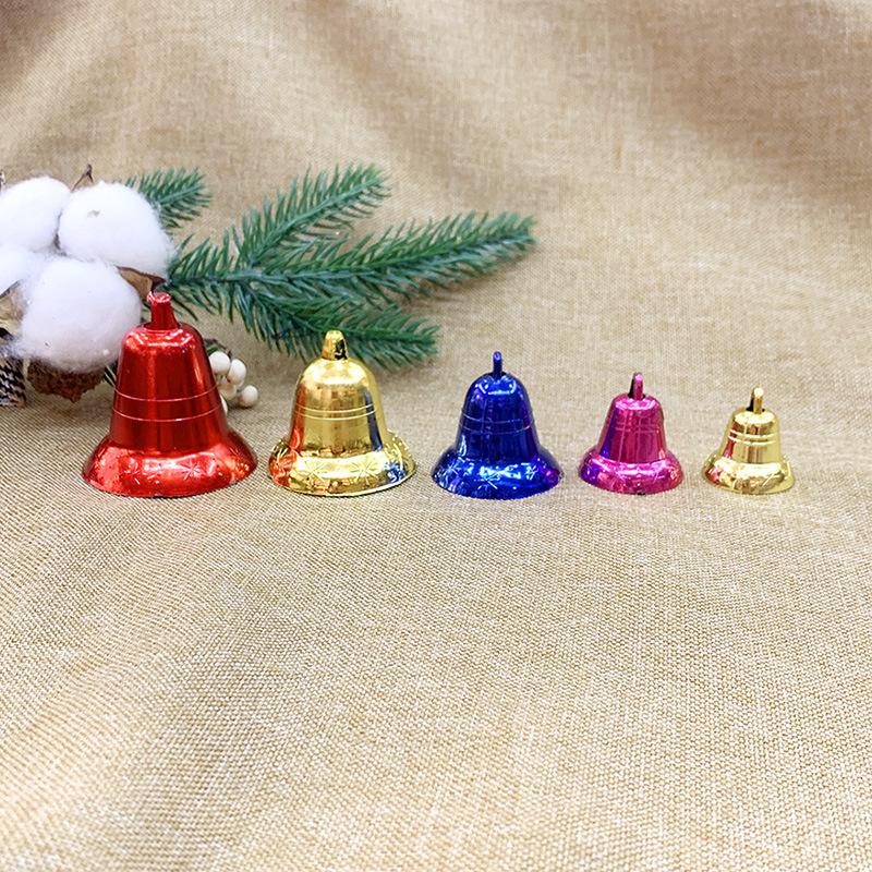 Christmas decorations, multi specification Christmas plastic bell accessories, rice shaped clock handmade DIY pendant