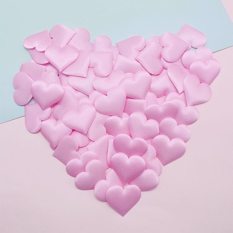 3D Peach Heart Ultrasonic Embossed Wedding Decoration Petal Toss Flowers