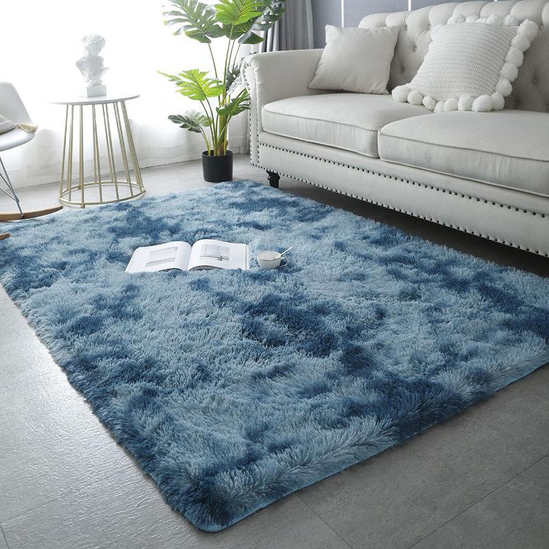Plush Carpet Bedside Carpet Living Room Fully Covered Large Area Carpet Homestay Mat