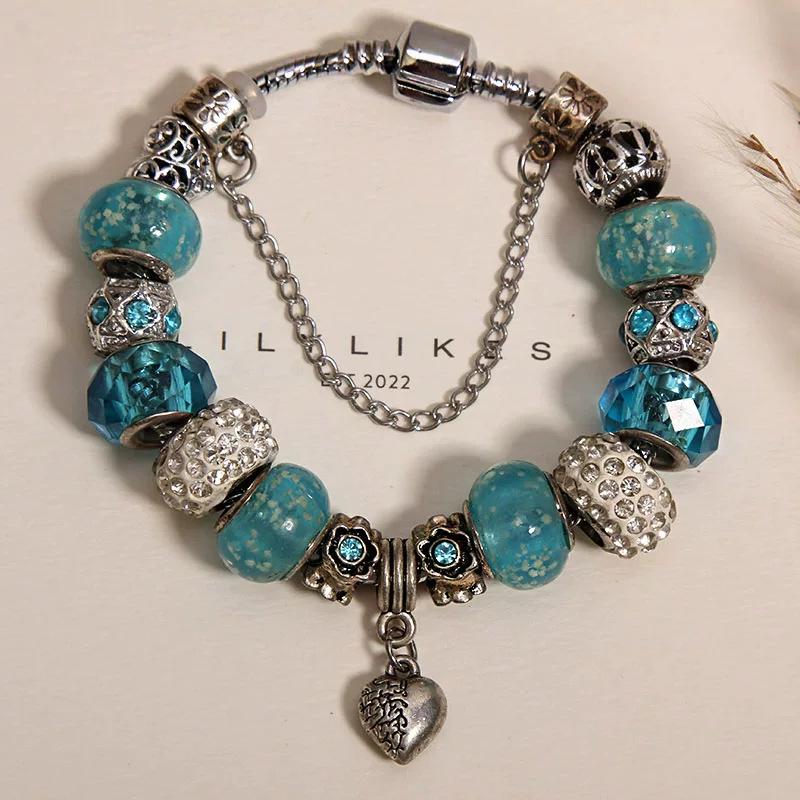 Elegant Women's Bracelet – Luxury Retro Beaded Design with Panjia Style for a High-End, Exquisite Feel.
