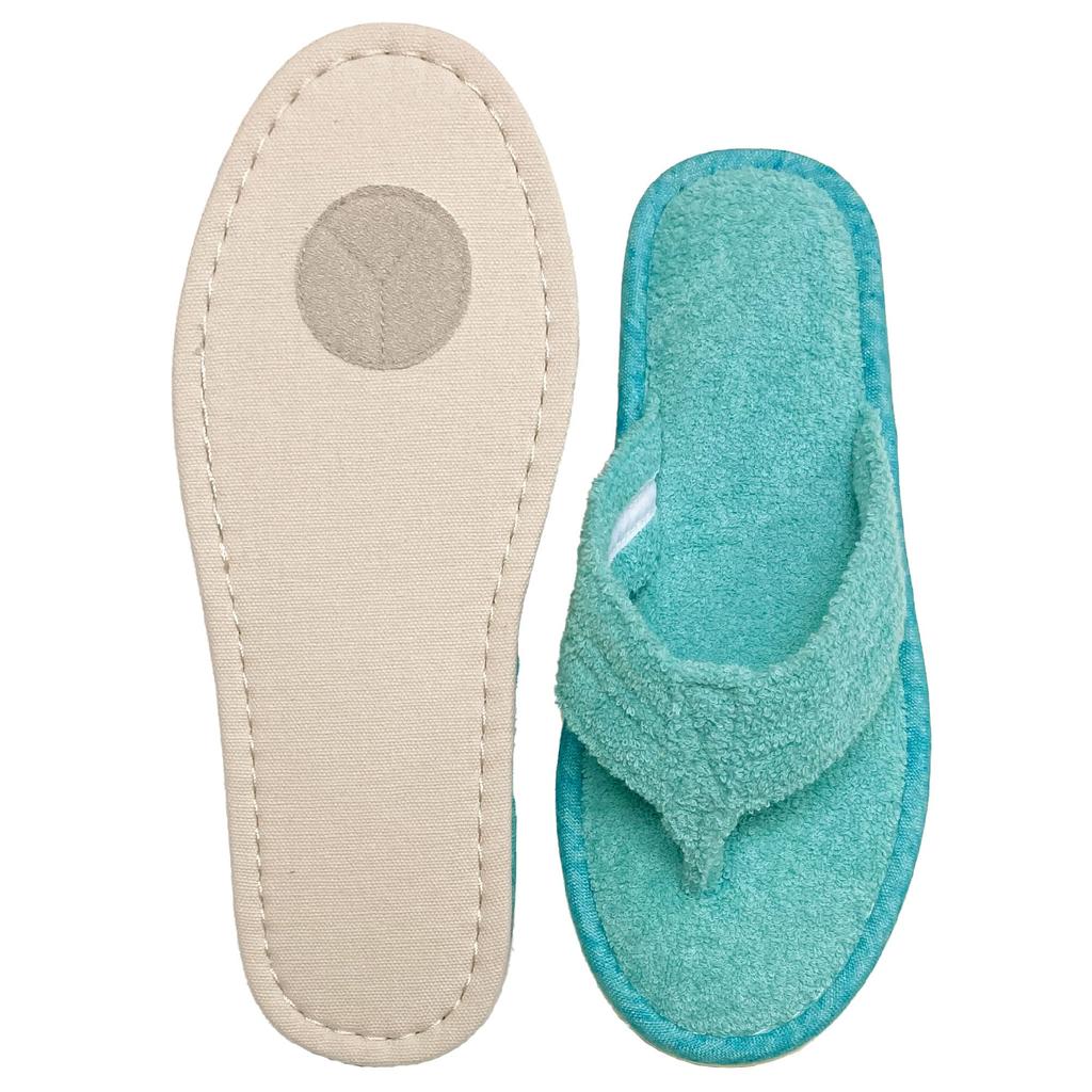 Senko Hanao Mola Thong Size Turquoise 42597 S.D.S. Slippers, M, Approx. 24cm, Blue,