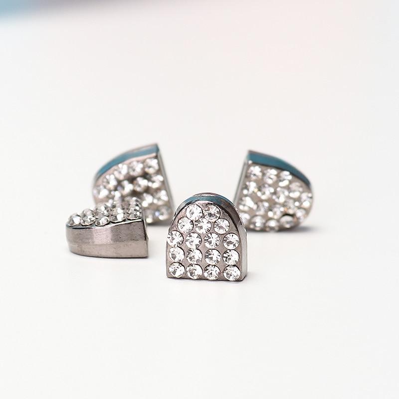 4pcs/1set Daisy Push Button Shoelace Buckle Diamond Metal Push Button Shoes Lock Buckle For Flats Shoelace Lock DIY Sneaker Kits