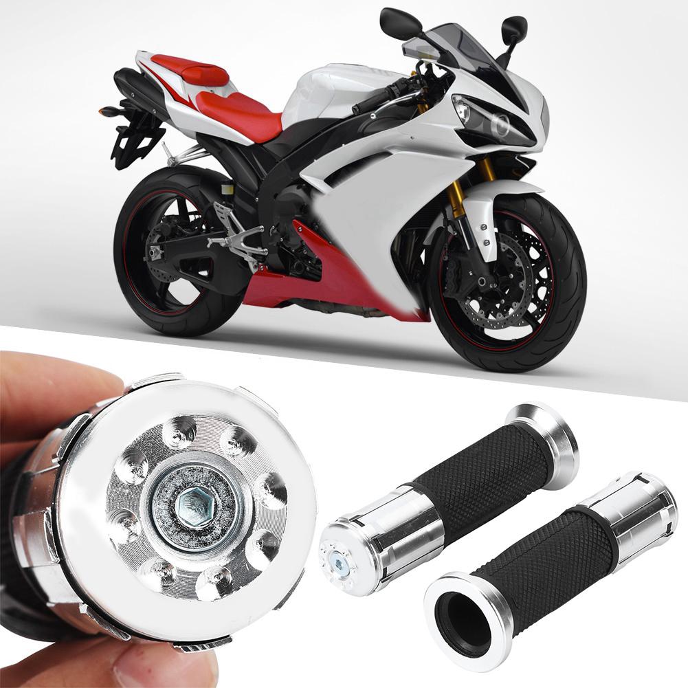 Motorcycle Non Slip Handlebar Hand Grips Modification Accessory 22mm(Black )