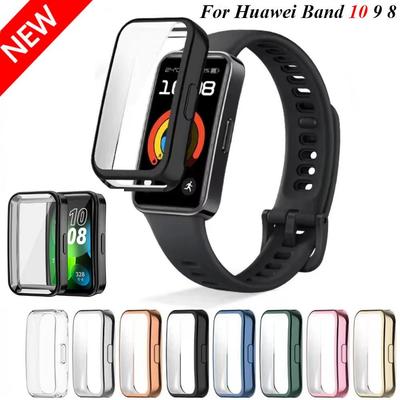 Weiche TPU-Hülle für Huawei Band 10 9 8 Rahmen Stoßfänger Displayschutzschale Huawei Band 9/10 Full HD Schutzhülle Zubehör