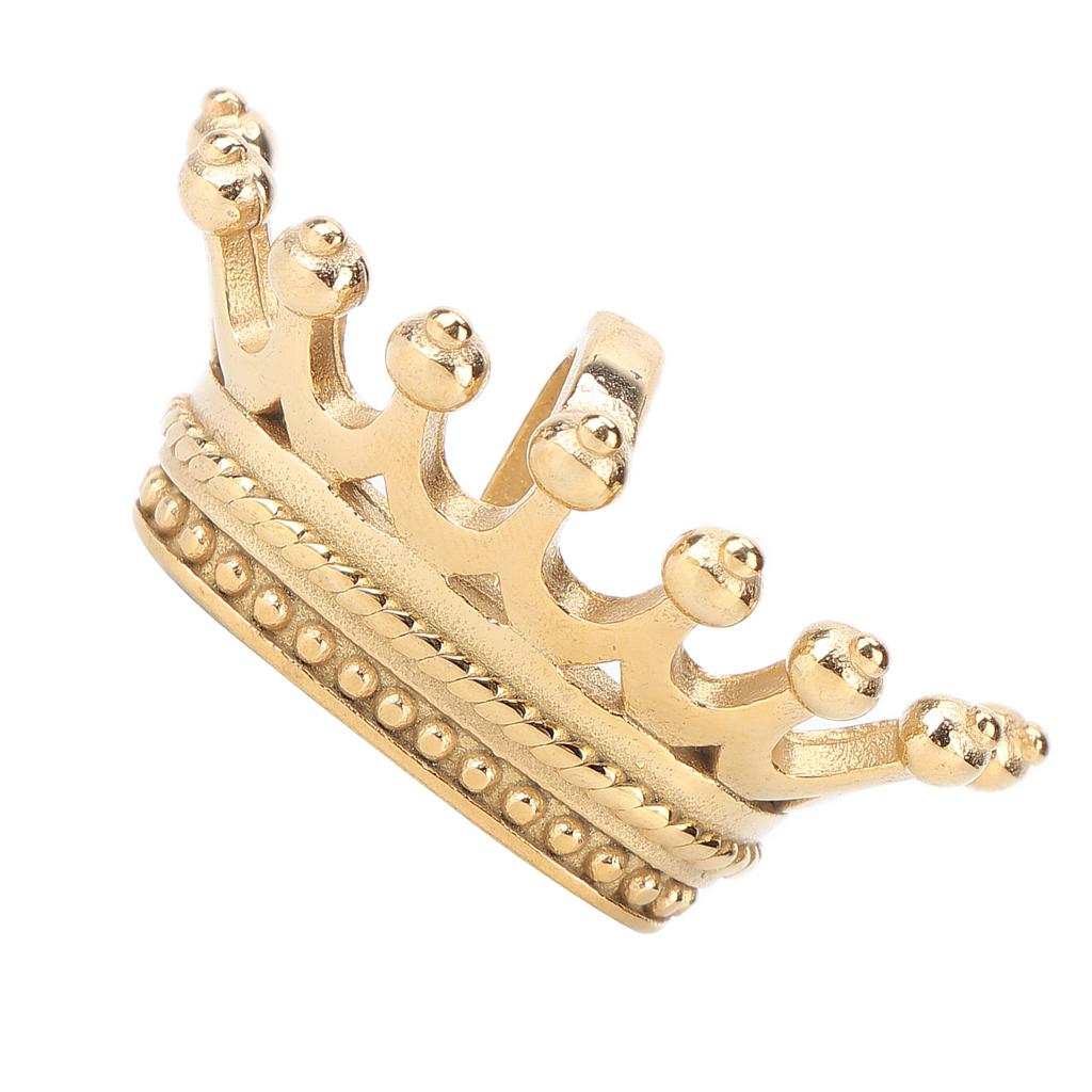 Replacement Zipper Pulls Titanium Steel Golden Crown Shaped Pendants Clothes Accessories for Elderly