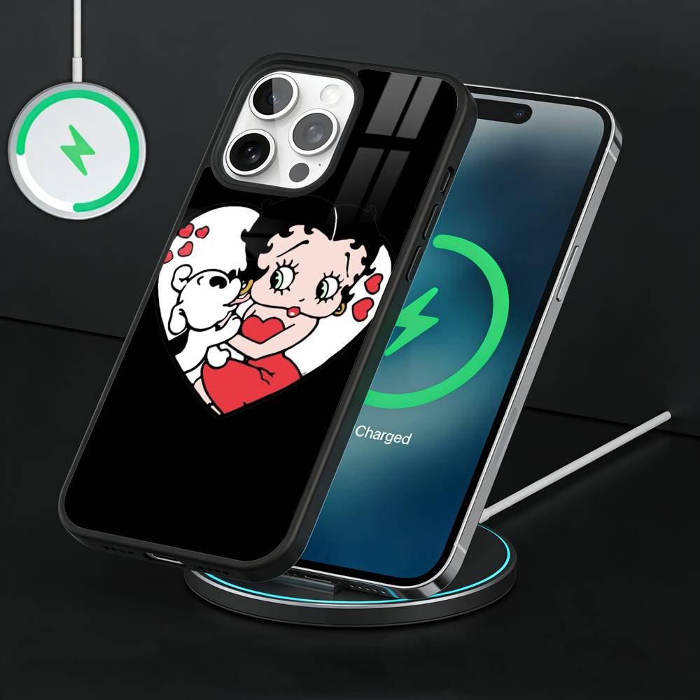 Anime fashing B-Betty cool Phone Case For iPhone17,16,15,14,13 Plus,Pro Max Magnetic For Magsafe Wireless Charging