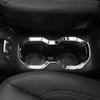Chrome Inner Front Water Cup Holder Cover Trim Ring Frame For Jeep Renegade 16+