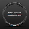 Carbon fiber Leathe Car Steering Wheel Cover For Jeep Grand Cherokee Wrangler JK Gladiator Compass Renegade Patriot Liberty Trai AJY1