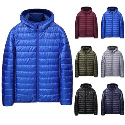 Men's Winter Large Size Cotton-padded Jacket  Hooded Wear Loose Light Men's Cotton-padded Jacket Coat