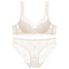 New Women Lace Flowers Embroidery Lingerie Set Sexy Hollow Thin Cup Push Up Bra Summer Comfort Underwear Adjustable Strap Bras