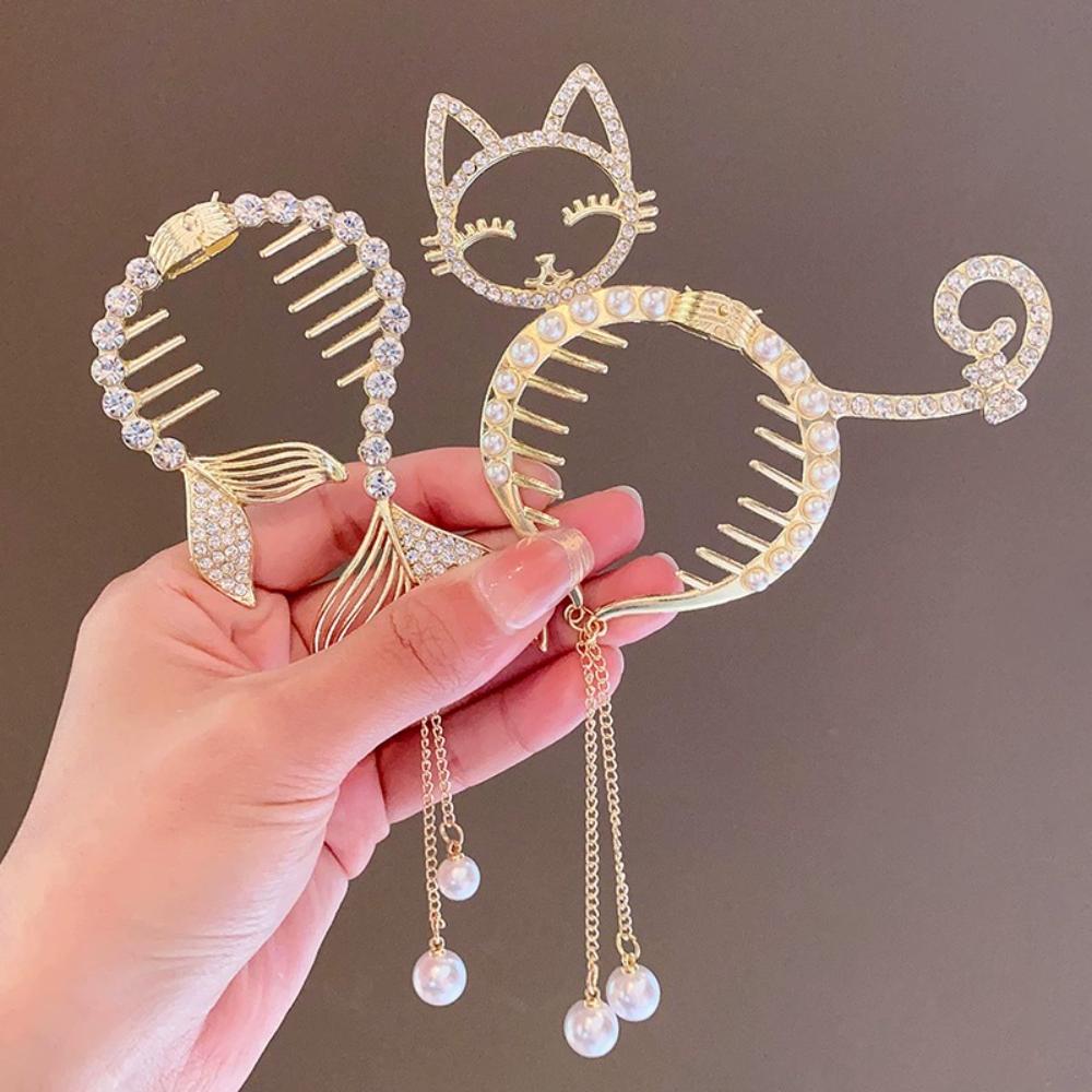 Children's High Ponytail Fixed Artifact Hair Accessory, Ball Head Clip, Not Damaging Hair, Ponytail Buckle, Hair Clip Headpiece