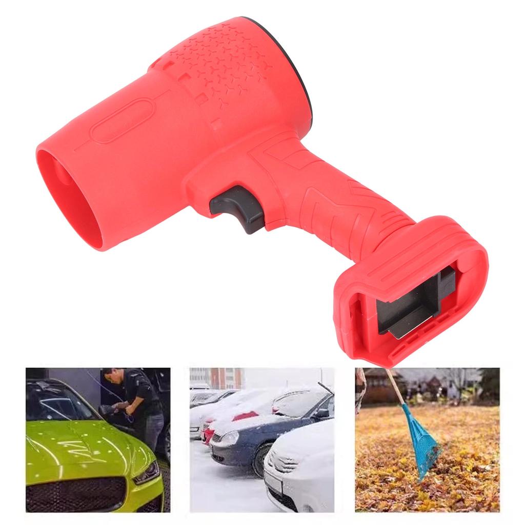 Czerwona przenośna dmuchawa strumieniowa 600-650G ręczna przemysłowa elektryczna dmuchawa sprężonego powietrza do domu, samochodu, biura 18-24 V