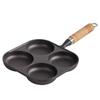 Multi-functional Cast Iron Four-Hole Frying Pan