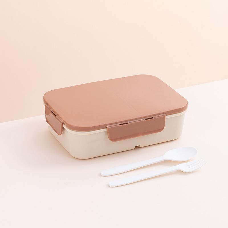 Portable Flip-Top Compartmentalized Microwaveable Bento Lunch Box