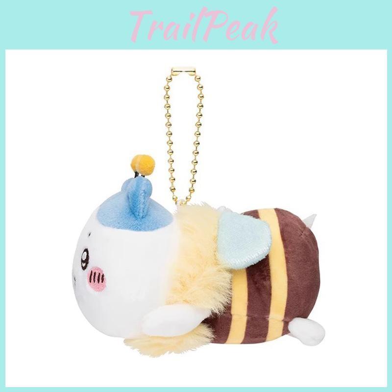 Usagi Hachiware Chiikawa Cute Cross Dressing Bee Plush Pendant Keychain Doll