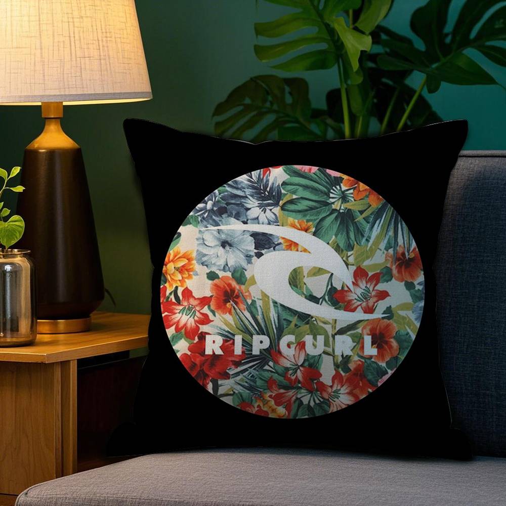 Surf Beach R-Rips Curls Pillow Case Plush Fabric Soft Double Sided Print Home Sofa High Quality Cushion Cover Throw