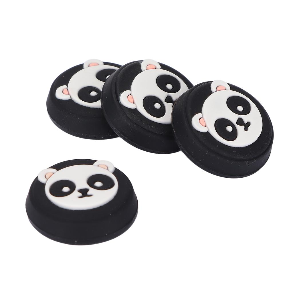 4pcs Thumb Grip Multipurpose Replacement Silicone Thumb Grip Caps for PS5 ControllerBlack