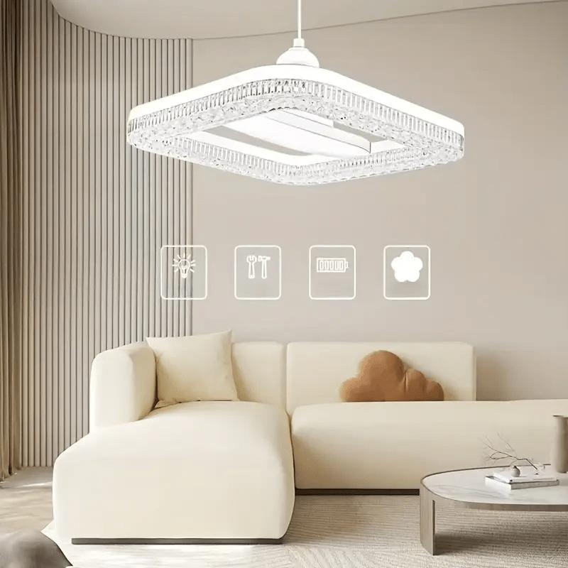 

Светодиодный спиральный квадратный хрустальный потолочный светильник Diameter -18 cm