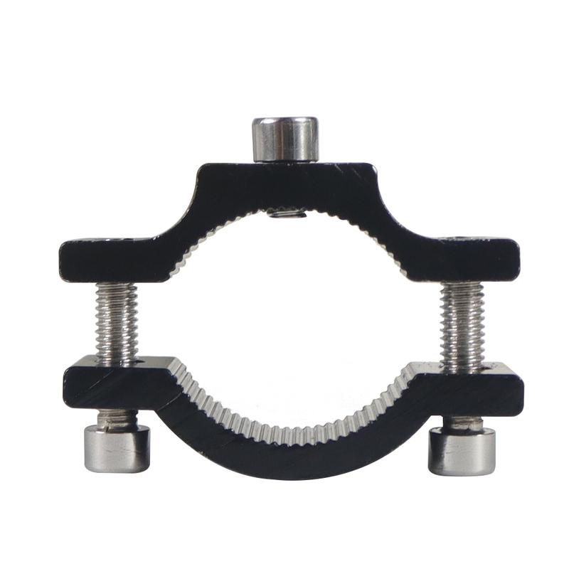 Handlebar Cycling Clip Clamp Bike Flashlight Torch Mount Dual M5 M6 Mounting Screw LED Head Front Light Holder Clip CNC Optional