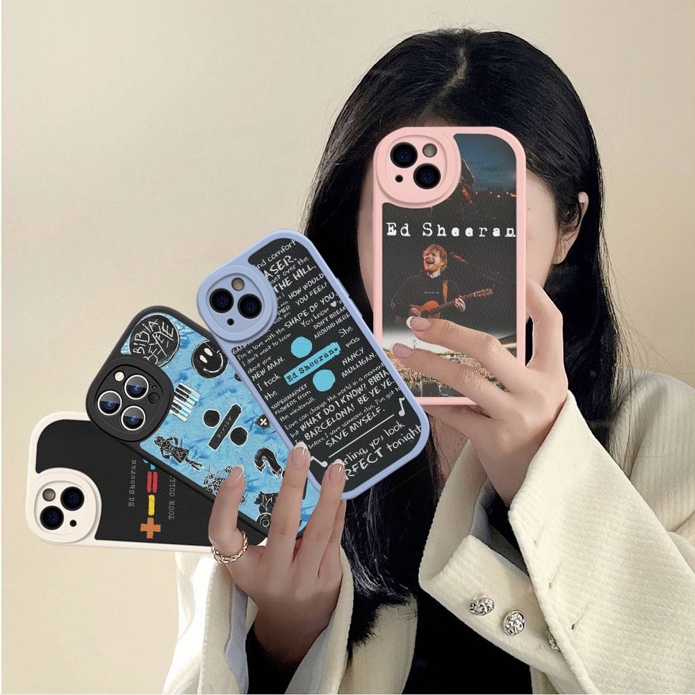 Singer E-Ed S-Sheeran Hot Phone Case Hard Leather For IPhone 16 15 14 13 12 Mini 11 14 Pro Max Xs X Xr 7 8 Plus Fundas