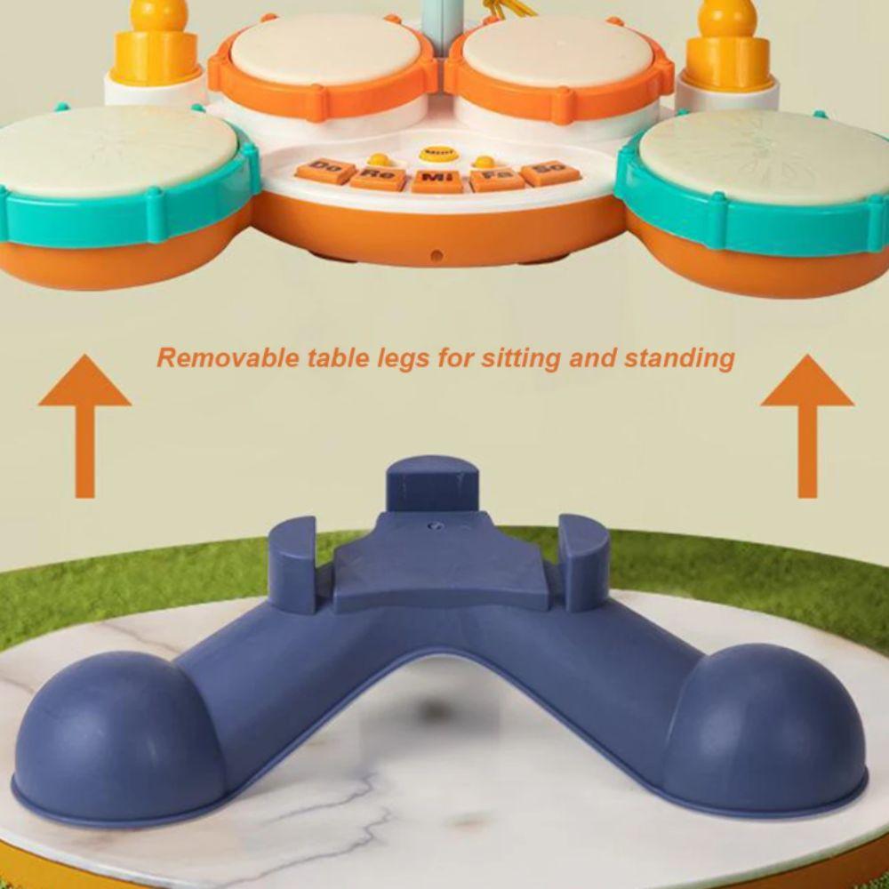 Instrumentos Musicais para Bebês Sem BPA Brinquedos de Bateria de Aprendizagem Montessori Kit de Bateria para Crianças Brinquedos para Bebês