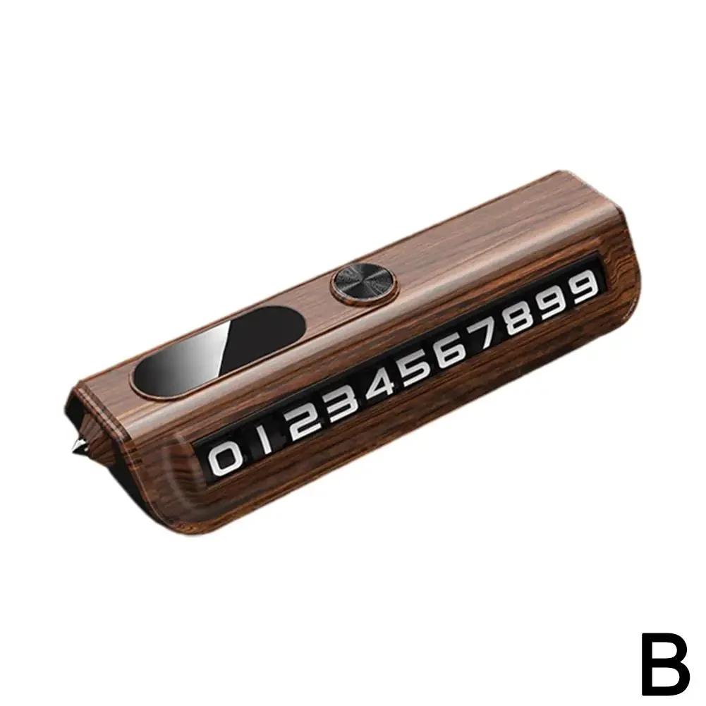 Dashboard Car Number Plate with Emergency Window Breaker Hammer Durable ABS Material Adjustable Display Privacy Protection Amagi