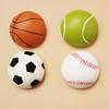 Sports Ball Magnetic Bottle Opener Wooden Beer Cap Remover with Refrigerator Magnet Football Basketball Design Unique Bar Decor Gift for Sports Fans