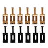 6Pcs/pack Roller Guitar Bridge Saddles, 10.5mm Guitar Tremolo Saddles Modern Style for  Electric Guitar Replacement