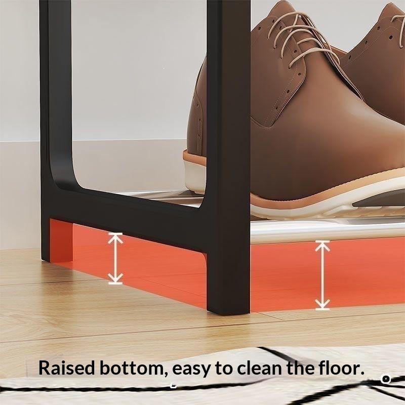 Space Saving Simple Shoe Rack Easy Installation Removable Shoe Shelf 4/5 Tiers Shoe Cabinet Dorm Accessories