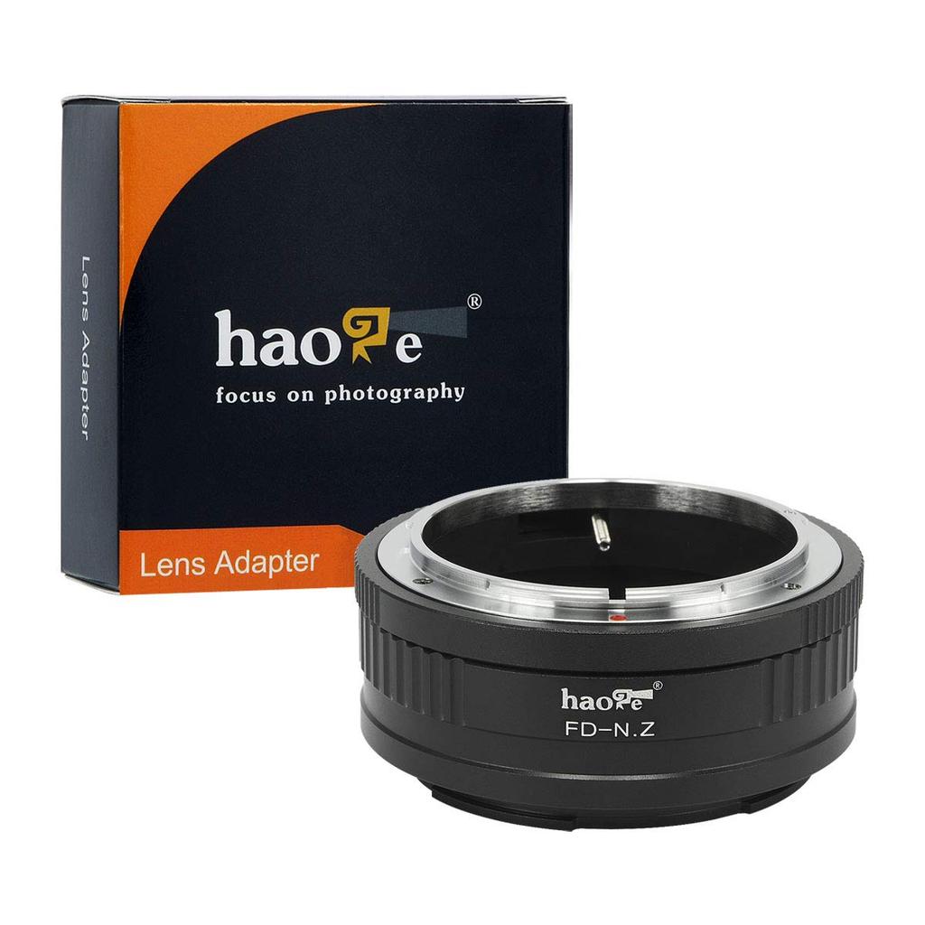 Haoge Manual Lens Mount Adapter for Canon FD Lens to Nikon Z Mount Cameras such as and Z7 Z7II, Z6II, Z6,