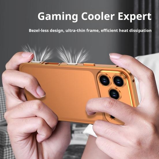 Metal Phone Case for IPhone 17/17 Pro/17 Max/17 Air Detachable Lens Cover & Heat Dissipation Phone Case Ultra-Thin Protective Frame with Hidden Strap