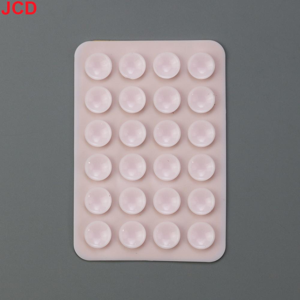 JCD 10pcs Suction Cup Wall Stand Mat Multifunctional Silicone Leather Square Phone Case Anti-Slip Holder Mount Suction Cups